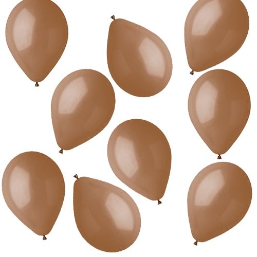 Mocha Brown Bio Mini Latex Balloons 13cm / 5 in - Pack of 50 Product Gallery Image
