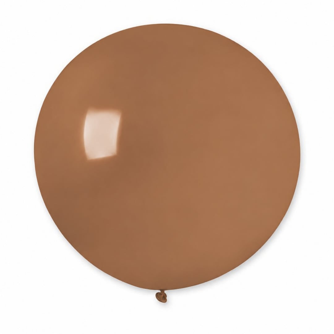 Mocha Brown Jumbo Latex Balloon 79cm / 31 in - Single