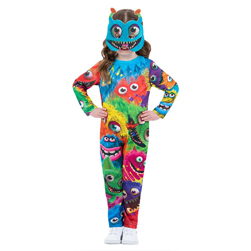 Monster Party Fancy Dress Costume Kids Unisex Small - Age 4-6 Product Gallery Image