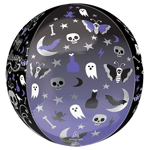 Moonlight Halloween Orbz Foil Helium Balloon 38cm / 15 in Product Gallery Image