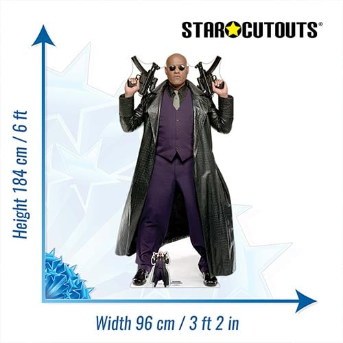 Morpheus Matrix Laurence Fishburne Lifesize Cardboard Cutout 184cm Product Gallery Image