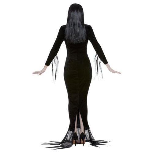 Morticia Addams Family Fancy Dress Costume Ladies Small - UK 8-10 Product Gallery Image