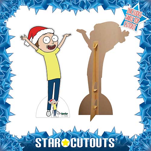 Morty Smith Happy Christmas Rick and Morty Lifesize Cardboard Cutout 160cm Product Gallery Image