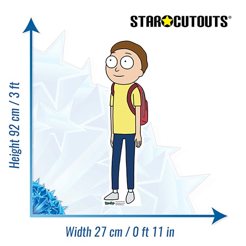 Morty Smith Rick and Morty Small Star Mini Cardboard Cutout 92cm Product Gallery Image