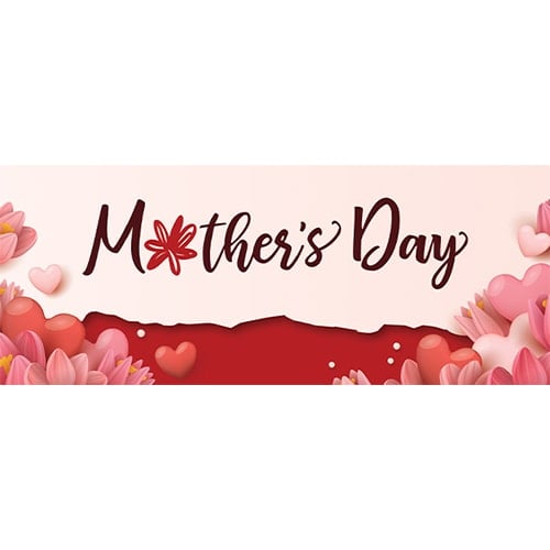 Mother's Day Hearts PVC Party Sign Decoration Product Image