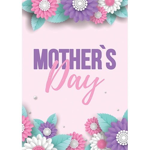 Mother's Day Pink and Purple Poster PVC Party Sign Decoration Product Gallery Image