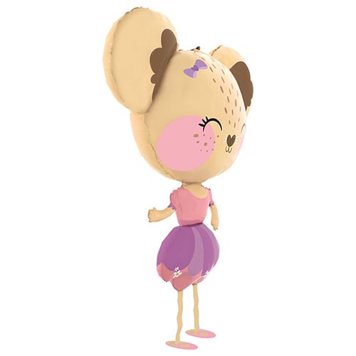 Mouse Ballerina Walking Pet Foil Helium Balloon 91cm / 36 in Product Gallery Image