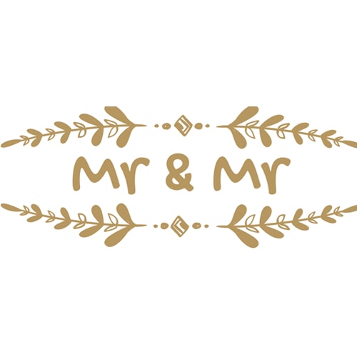 Mr & Mr Branch Wedding PVC Party Sign Decoration Product Image