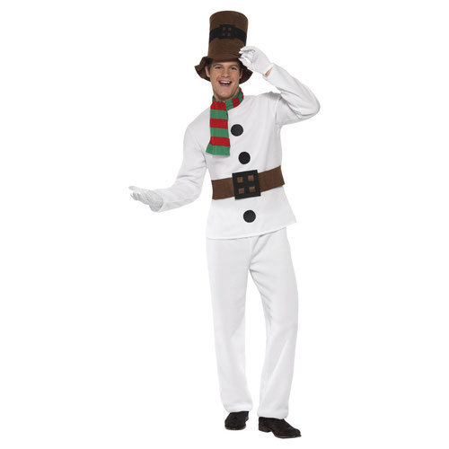 Mr Snowman Christmas Fancy Dress Costume Unisex Adult Extra Large