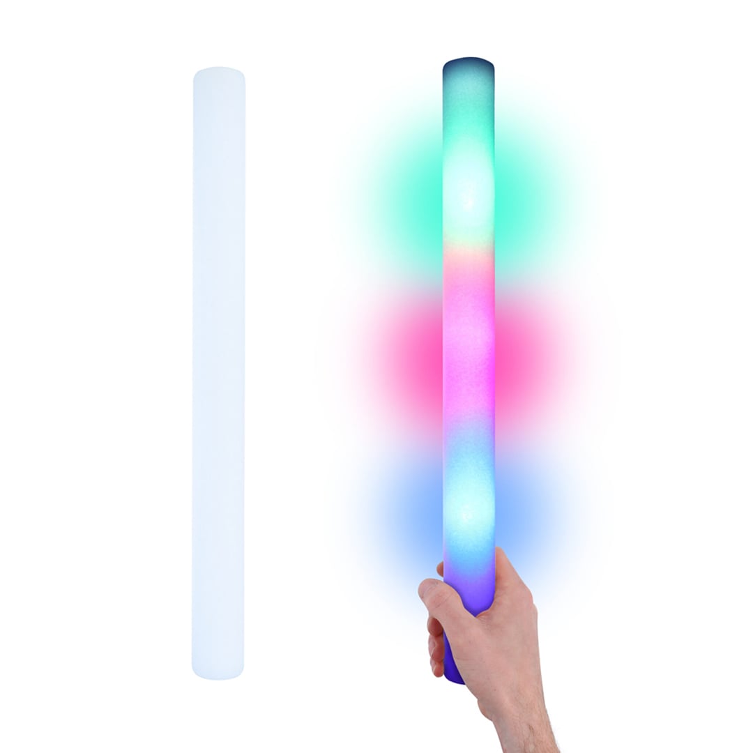 Multicolour Large Foam Glow Stick with Flashing LED Lights 47cm