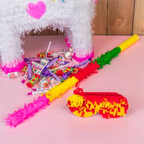 Multicoloured Pinata Buster Stick Product Gallery Image