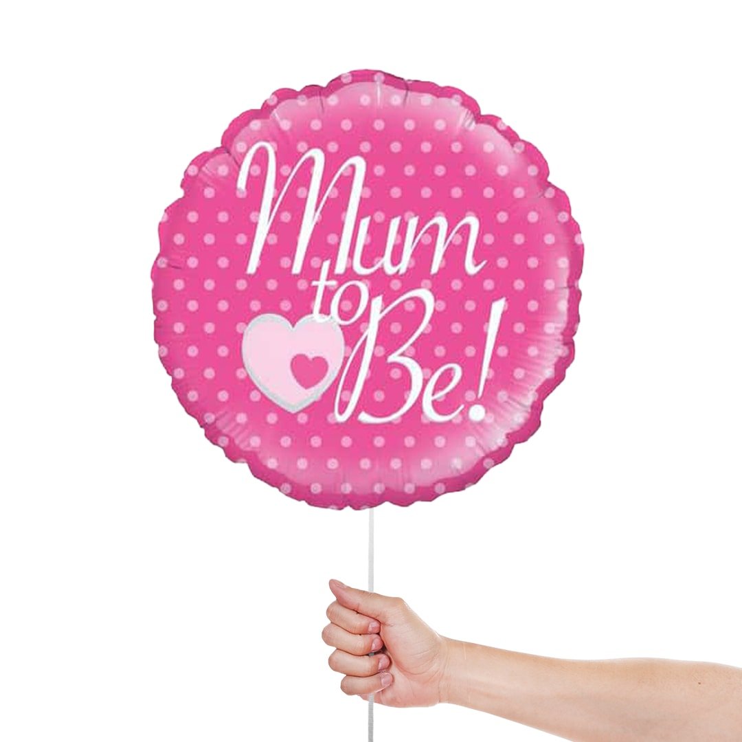 Mum To Be Round Foil Helium Balloon 46cm / 18 in Product Gallery Image