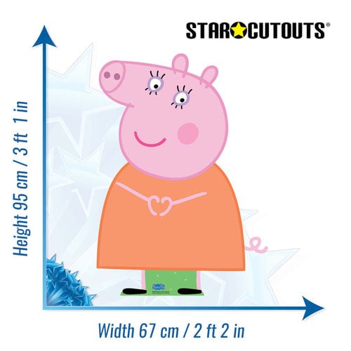 Mummy Pig (Peppa Pig) Cardboard Cutouts Decoration Pack Product Gallery Image