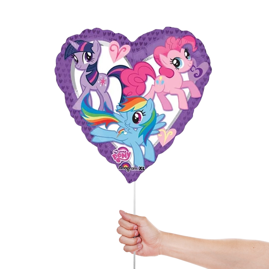 My Little Pony Heart Shape Foil Helium Balloon 46cm / 18 in Product Gallery Image