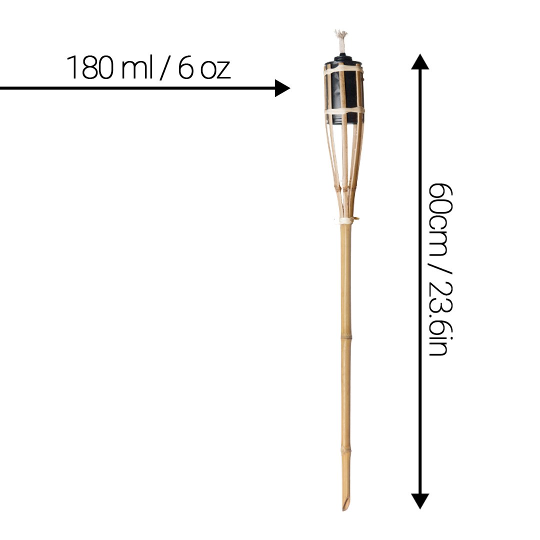 Natural Bamboo Garden Torch 60cm Product Gallery Image
