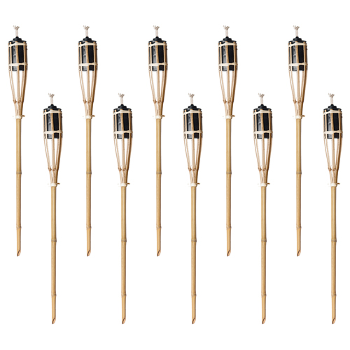 Natural Bamboo Garden Torch 60cm - Pack of 10 Product Gallery Image