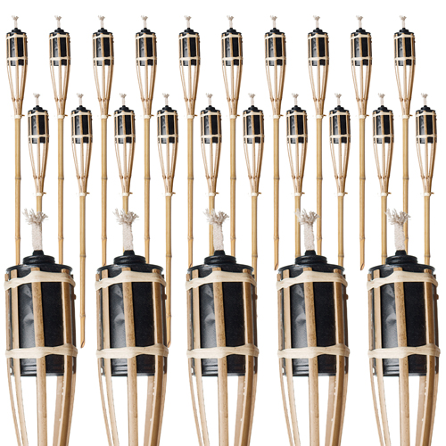 Natural Bamboo Garden Torch 60cm - Pack of 25 Product Gallery Image