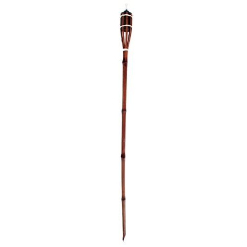 Natural Dark Brown Bamboo Garden Torch 120cm Product Gallery Image