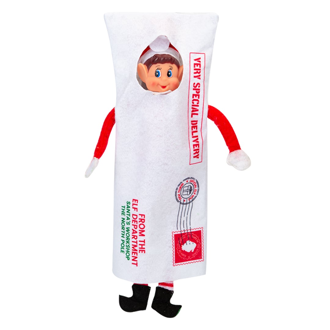 Naughty Christmas Elf Arrival Special Delivery Envelope Outfit