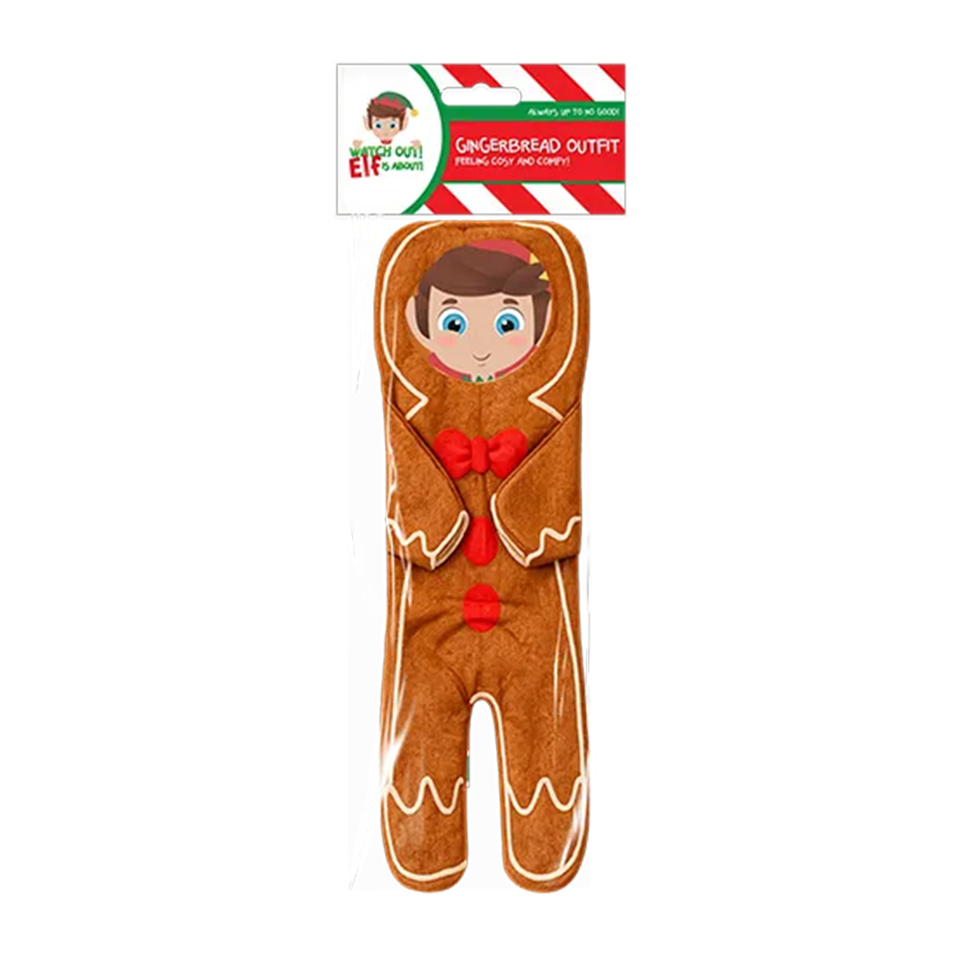 Naughty Christmas Elf Gingerbread Man Dress Up Doll Outfit