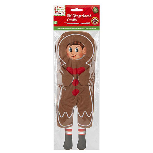 Naughty Christmas Elf Gingerbread Man Dress Up Outfit Product Gallery Image