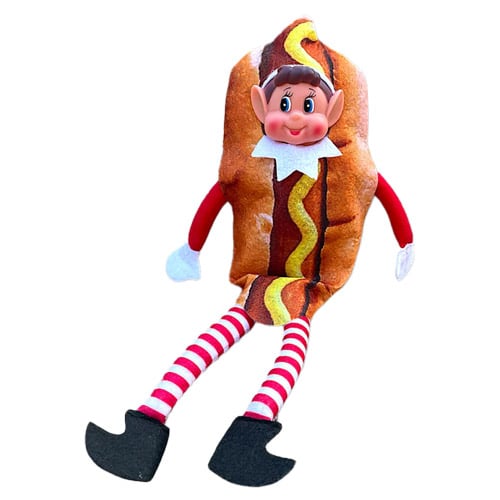 Naughty Christmas Elf Hot Dog Dress Up Outfit