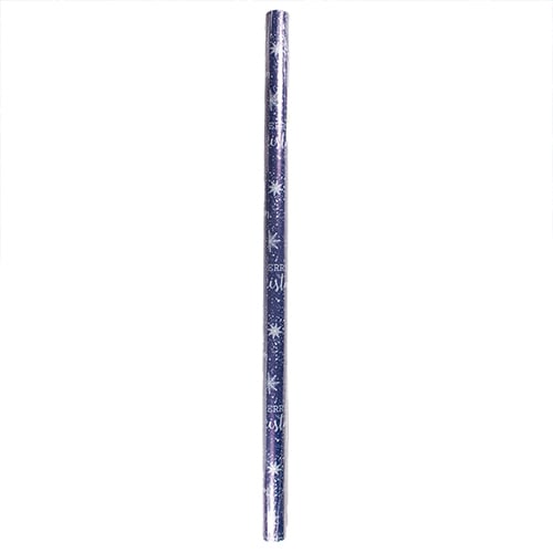 Navy Blue Christmas Gift Wrapping Paper Roll 4m View 5