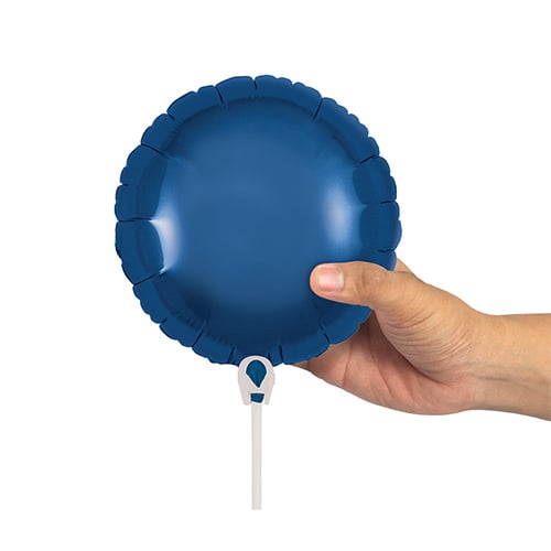 Navy Blue Round Air Fill Foil Balloon 23cm / 9 in - Pack of 5 Product Gallery Image