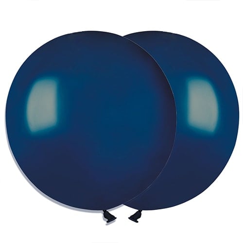 Navy Dark Blue Bio Latex Balloons 48cm / 19 in - Pack of 25 Product Gallery Image