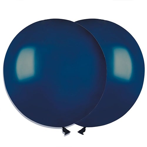 Navy Dark Blue Biodegradable Latex Balloons 48cm / 19 in - Pack of 25 Product Image