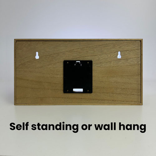 Neon Open 24/7 LED Light Box Wood Room Sign Product Gallery Image
