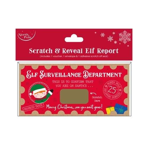 Nice List Elf Scratch & Reveal Certificate Product Image