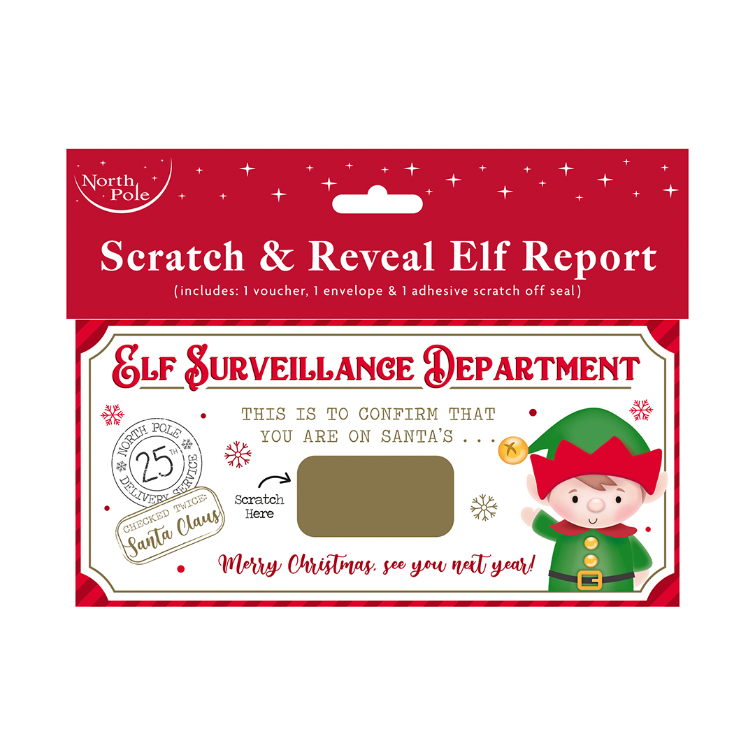 Nice List Elf Scratch & Reveal Christmas Certificate Product Gallery Image