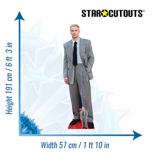 Nicholas Hoult Lifesize Cardboard Cutout 191cm Product Gallery Image