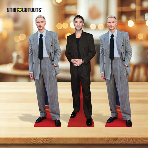 Nicholas Hoult Table Top Cardboard Cutouts - Pack of 3 Product Gallery Image