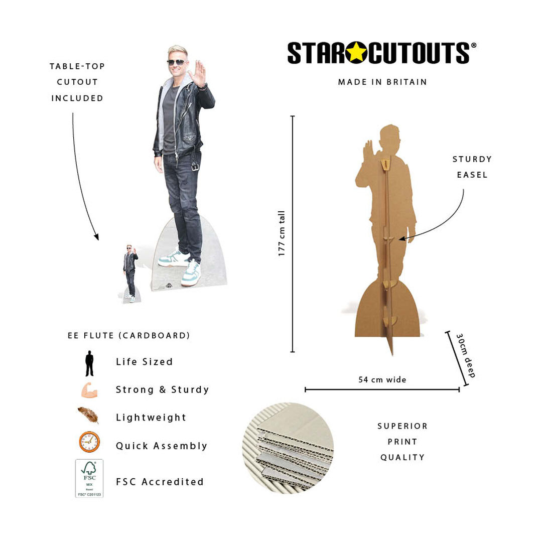 Nicky Byrne Lifesize Cardboard Cutout 177cm Product Gallery Image