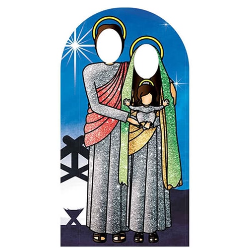 Christmas Nightfall Holy Religious Sacred Family Adult Stand In Lifesize Cardboard Cutout 174cm Product Gallery Image