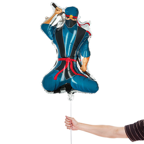 Ninja Giant Air Fill Foil Balloon 70cm / 27 in Product Gallery Image