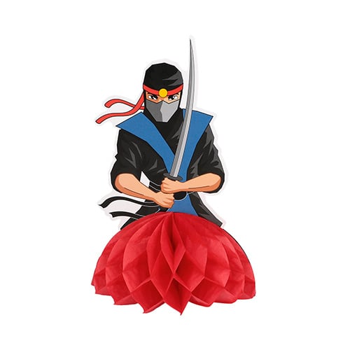 Ninja Paper Honeycomb Table Decorations - Pack of 2 Product Gallery Image