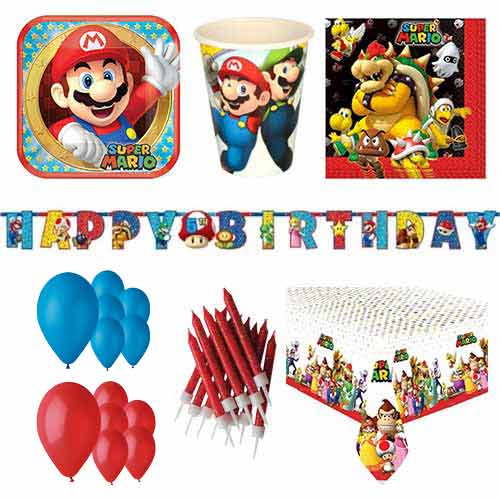 Nintendo Super Mario 16 Person Deluxe Party Pack        
