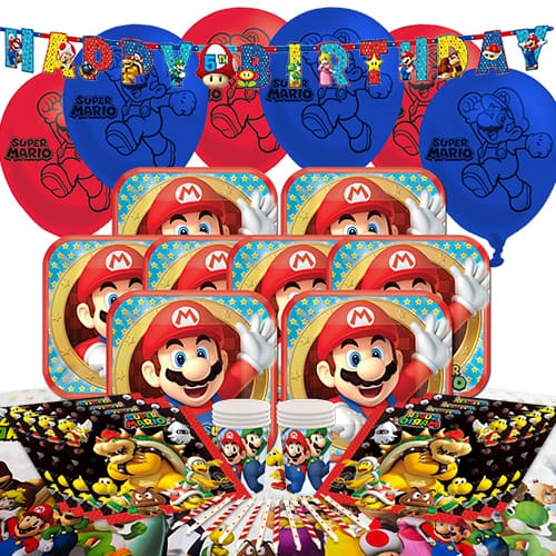 Nintendo Super Mario 8 Person Delux Party Pack