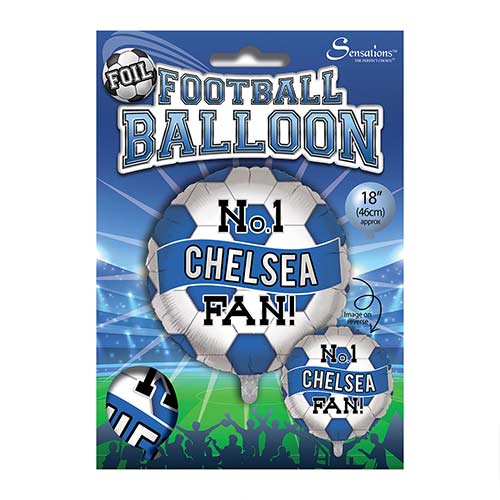 No. 1 Chelsea Fan Football Round Foil Helium Balloon 46cm / 18 in Product Gallery Image