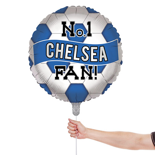No. 1 Chelsea Fan Football Round Foil Helium Balloon 46cm / 18 in Product Gallery Image