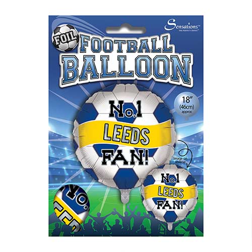 No. 1 Leeds Fan Football Round Foil Helium Balloon 46cm / 18 in Product Gallery Image