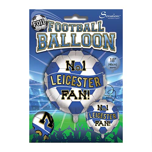 No. 1 Leicester Fan Football Round Foil Helium Balloon 46cm / 18 in Product Gallery Image