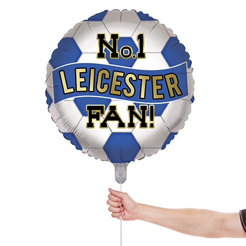 No. 1 Leicester Fan Football Round Foil Helium Balloon 46cm / 18 in Product Gallery Image
