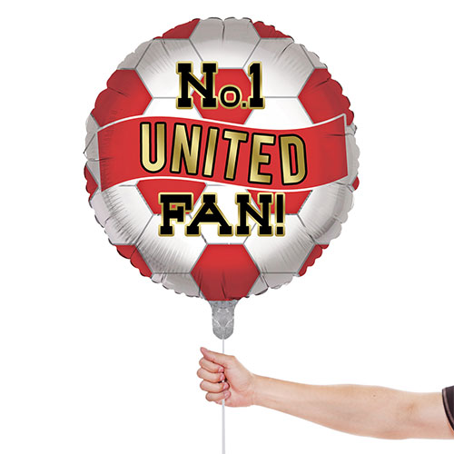 No. 1 United Fan Football Round Foil Helium Balloon 46cm / 18 in Product Gallery Image