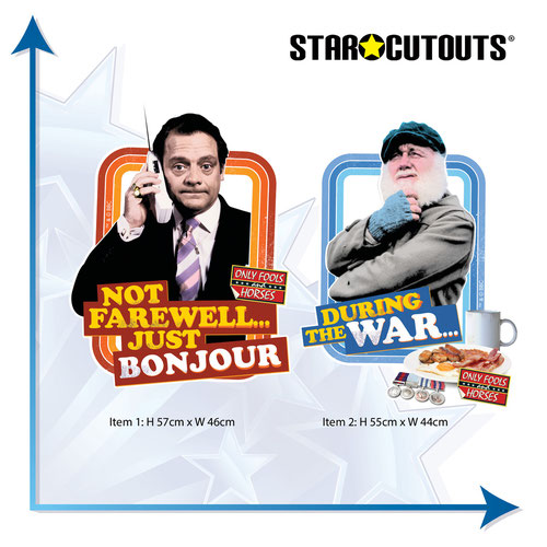 Not Farewell Just Bonjour and During the War Only Fools and Horses Wall Art Cardboard Cutouts - Pack of 2 Product Gallery Image