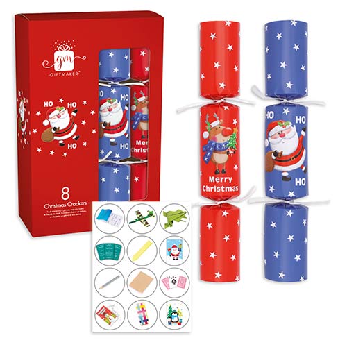 Novelty Christmas Character Crackers 30cm / 12 in - Pack of 8 Product Image