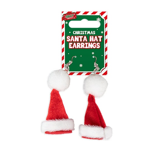 Novelty Santa Hat Christmas Hook Earrings Product Image